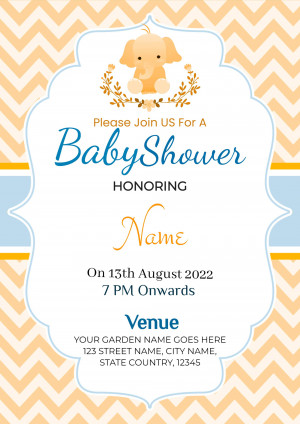 Baby Shower Invitation Marketing Image For Pinterest