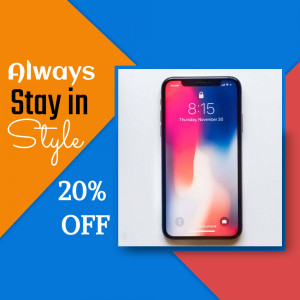 Smartphone Sale - 20% Off Social Media Post For Twitter