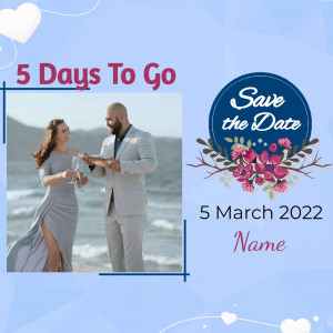 Save The Date - Wedding Countdown Image For Threads