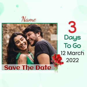 Save The Date - Wedding Countdown Social Media Post For WhatsApp