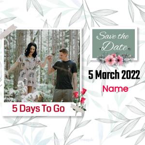 Save The Date - Wedding Announcement Template For X
