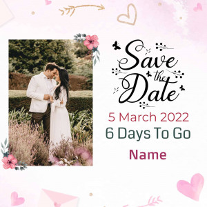 Save The Date - Wedding Announcement Creative Design For Threads