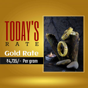 Today's Gold Rate Artwork For Instagram