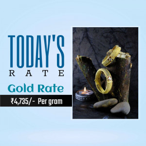 Today's Gold Rate Poster For Instagram