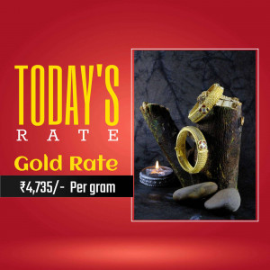 Today's Gold Rate Post For Pinterest