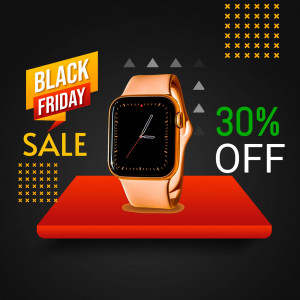 Black Friday Smartwatch Sale Template For Pinterest