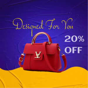 Luxury Handbag Sale - 20% Off Marketing Image For LinkedIn