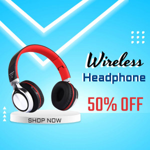Wireless Headphone Sale Post For Google Business Profile