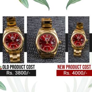 Luxury Gold Rolex Watch Branding Post For Threads