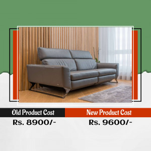 Modern Leather Sofa - Price Comparison Poster For Facebook