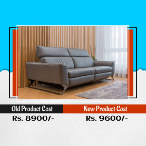 Modern Leather Sofa - Price Comparison Promotional Banner For Telegram