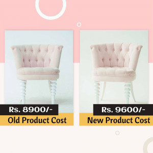Elegant Pink Armchairs - Price Comparison Flyer For X