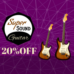 Super Sound Guitar Sale Branding Post For X