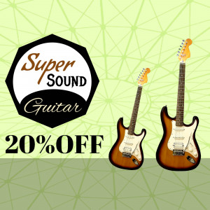 Super Sound Guitar Sale Business Poster For Telegram