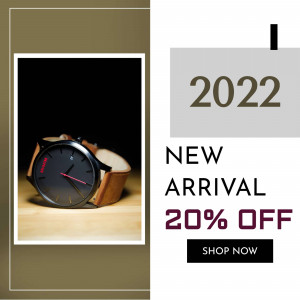 New Year Watch Sale Banner For Twitter