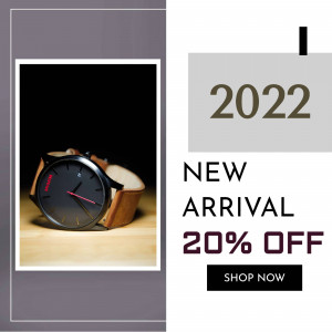 New Watch Arrival - 20% Off Business Poster For Telegram
