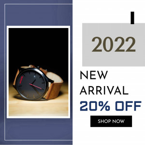 New Watch Arrival - 20% Off Creative Design For Telegram