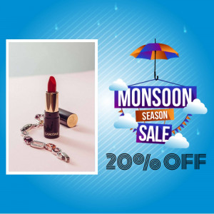 Lipstick and bracelet with monsoon sale promotion