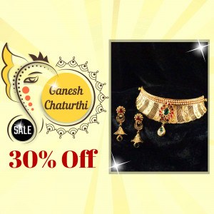 Ganesh Chaturthi Jewelry Sale Branding Post For X