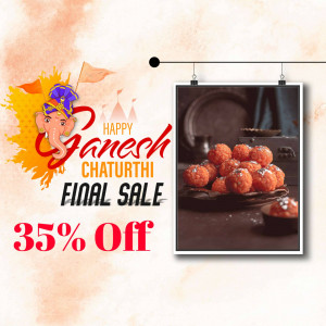 Ganesh Chaturthi Final Sale - 35% Off Business Poster For Pinterest