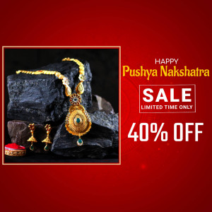 Gold jewelry sale for Pushya Nakshatra