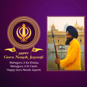 Happy Guru Nanak Jayanti Business Poster For Twitter