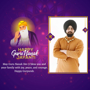 Happy Guru Nanak Jayanti Advertisement For Pinterest