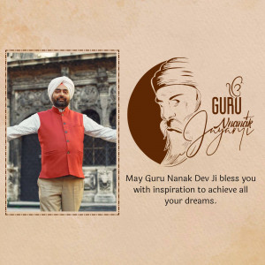 Guru Nanak Jayanti Greetings Banner For Google Business Profile