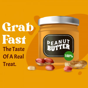Grab Fast: The Taste Of Real Peanut Butter Branding Post For X