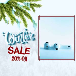 AirPods on sale during winter with a 20% discount