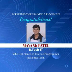 Mayank Patel Placement Announcement Advertisement For Threads