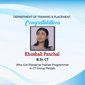 Placement Congratulations - Khushali Panchal Template For Pinterest
