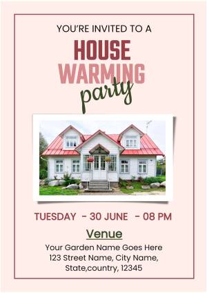 Housewarming Party Invitation Business Poster For Threads