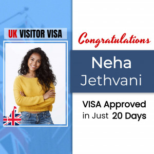 UK Visitor Visa Approved For Neha Jethvani Flyer For LinkedIn