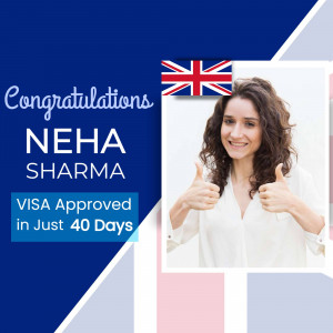 Neha Sharma Visa Approval Poster For Instagram