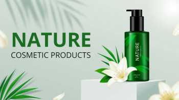 Nature Cosmetic Products Poster For Facebook