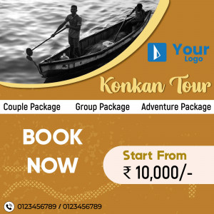 Konkan Tour Advertisement - Boat on Water