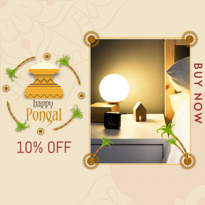 Happy Pongal Sale - 10% Off Branding Post For Instagram
