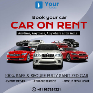 Advertisement for car rental services in India