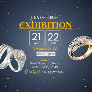 G & S Exhibitions - Jewelry Showcase Promotional Banner For Threads