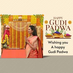 Happy Gudi Padwa Wishes Creative Design For Pinterest