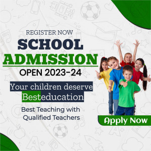 School Admission Open 2025-24 Social Media Post For Pinterest