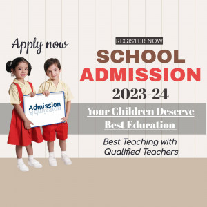 School Admission 2025-24 Poster For Instagram