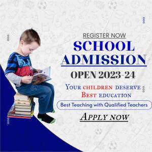 School Admission Open 2025-24 Poster For Twitter