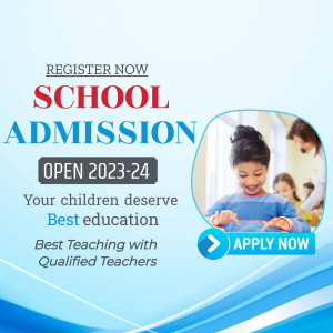 School Admission Open 2025-24 Flyer For Google Business Profile