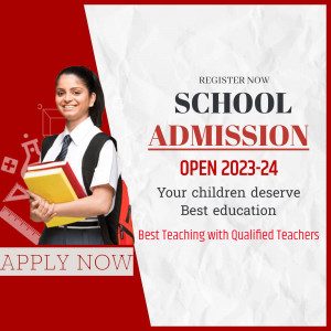 School Admission Open 2025-24 Graphic For Telegram