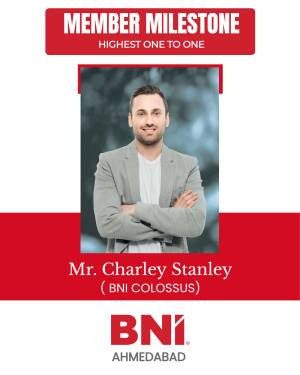 Portrait of Charley Stanley, BNI Colossus member, Ahmedabad
