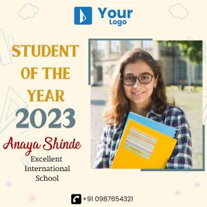 Image of Anaya Shinde, Student of the Year 2023 from Excellent International School