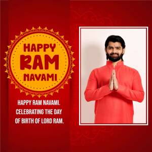 Happy Ram Navami Celebration Design For Twitter