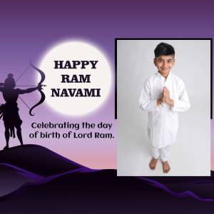 Happy Ram Navami Celebration Banner For Facebook